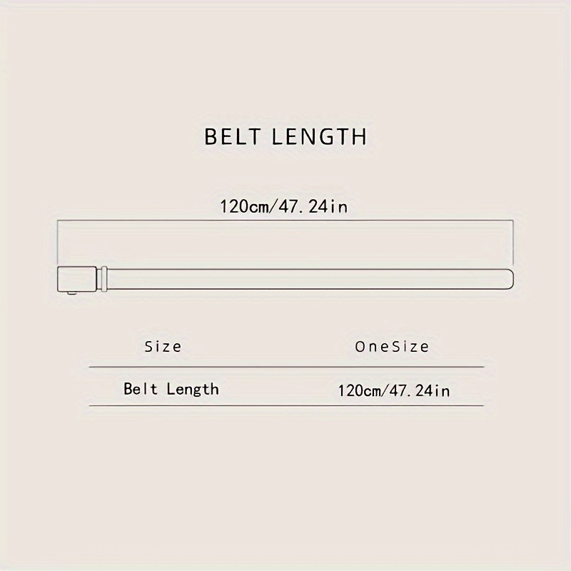 Unisex Adjustable Automatic Buckle Faux Leather Belt Fashionable Rock Punk Style